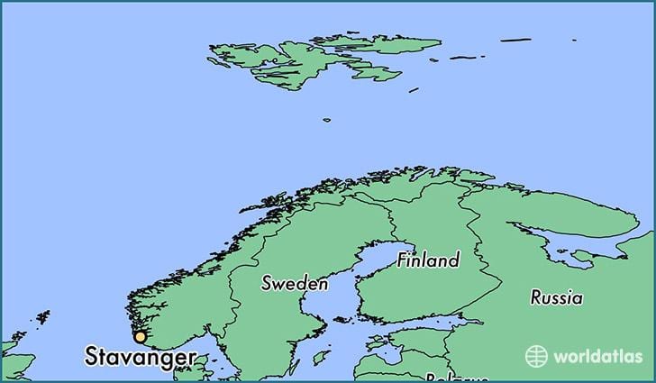 ನಕ್ಷೆ stavanger ನಾರ್ವೆ