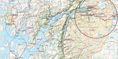 Hardangerfjord ನಾರ್ವೆ ನಕ್ಷೆ