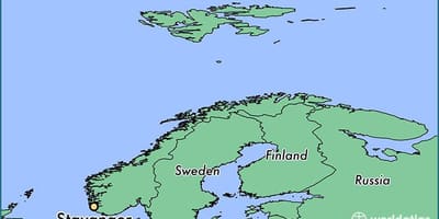 ನಕ್ಷೆ stavanger ನಾರ್ವೆ